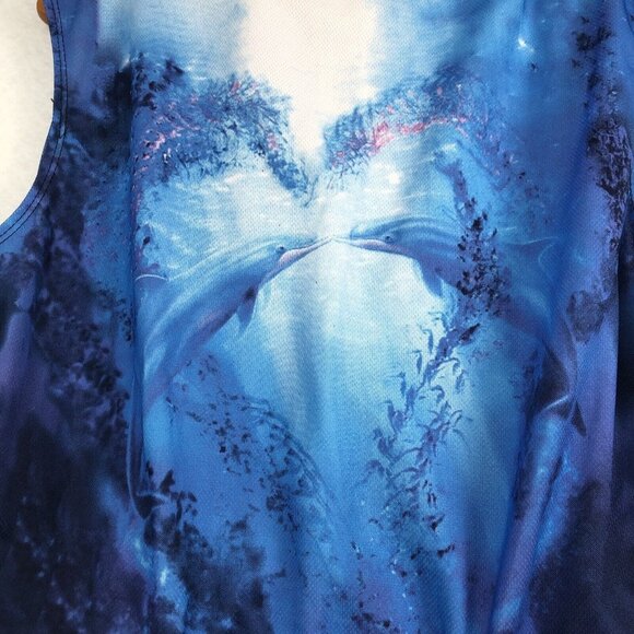 World Jerseys Women's Cycling Jersey Bike Tops Size XL Dolphin print Sumner 1991 - Picture 12 of 16